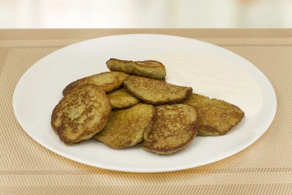 Pannenkoeken of hash browns — Stockfoto