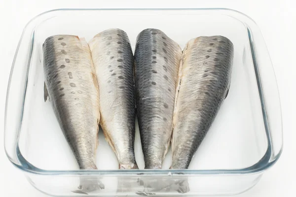 Gezuiverde sardine hele vogel — Stockfoto