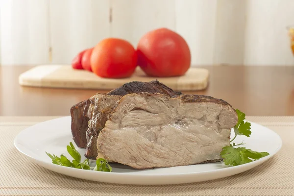 Cold boiled pork — Stock Photo, Image