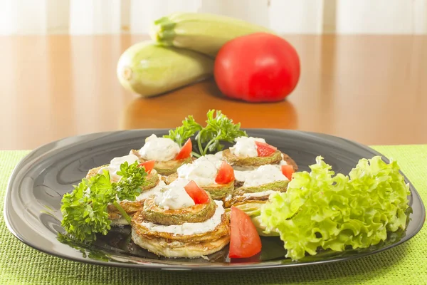 Zucchine fritte — Foto Stock