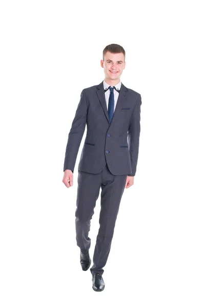 Fiatal jóképű férfi klasszikus öltöny — Stock Fotó