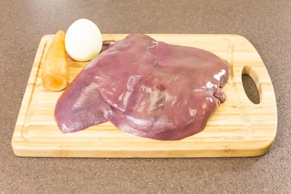 Pork raw liver — Stock Photo, Image