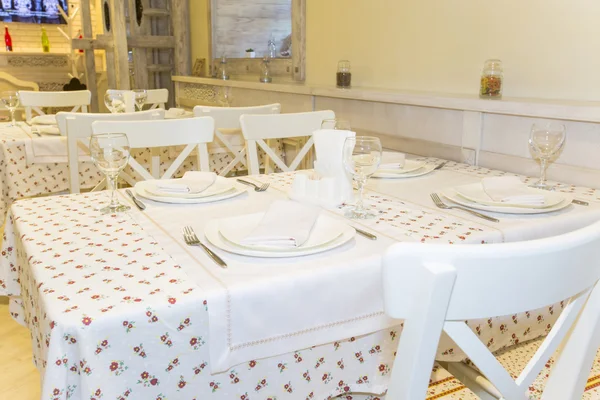 Interior of a small restaurant — Stock Photo, Image