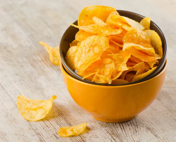 Potatischips — Stockfoto