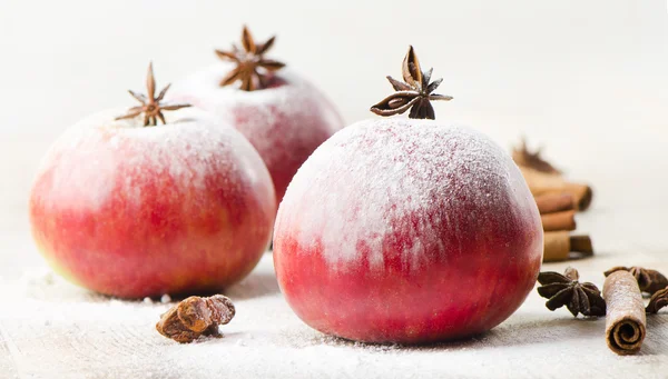 Kerstmis appels en specerijen — Stockfoto