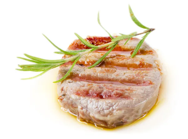 Grilled Beef Steak with rosemary — Stock Photo, Image