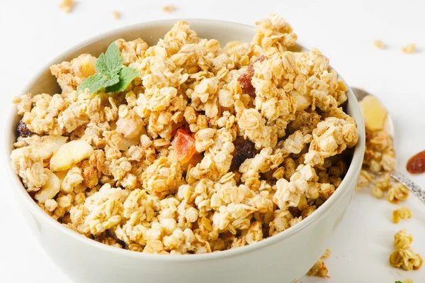 Healthy breakfast - muesli — Stock Photo, Image