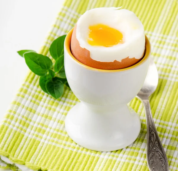 Zacht gekookte eieren — Stockfoto