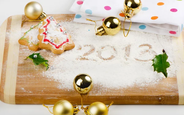 Cuocere biscotti di Natale — Foto Stock