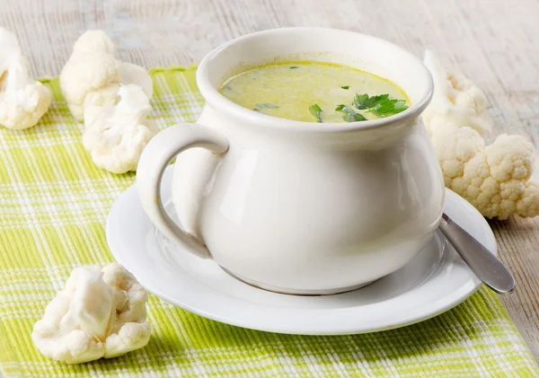 Creamy vegetables soup — Stock Photo, Image