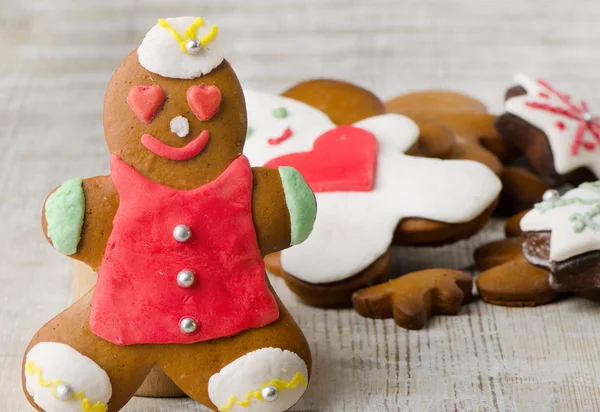 Homemade gingerbread man — Stock Photo, Image