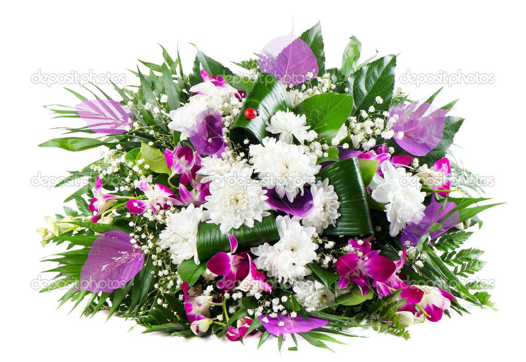 Beautiful fresh flowers bouquet — Stock Photo © bit245 #18847217