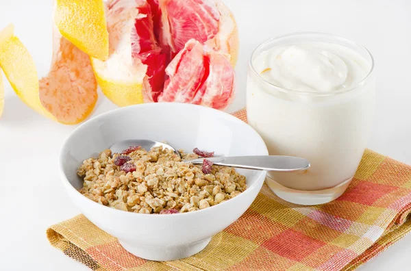 Yogur con muesli —  Fotos de Stock