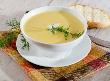 Balkabağı çorbası.