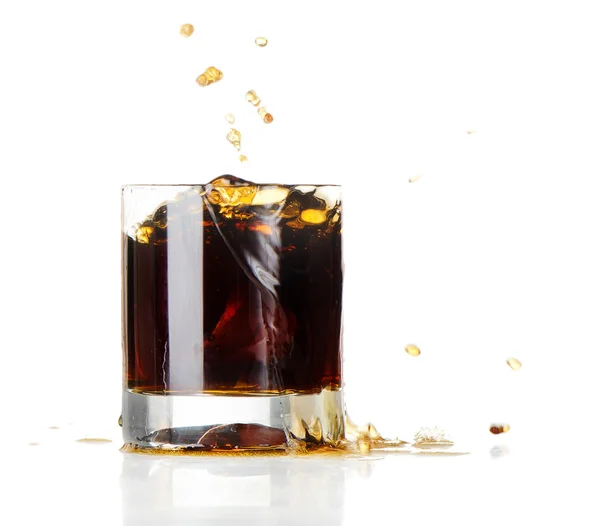 Glass of Cola and Ice — Stock Photo, Image