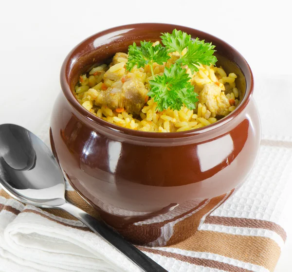Traditional oriental pilaf — Stock Photo, Image