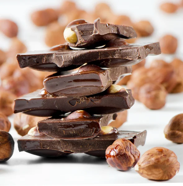 チョコレートのスタック — ストック写真