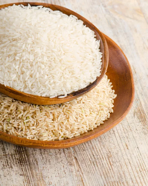 Rice in bowls — Stock Photo, Image