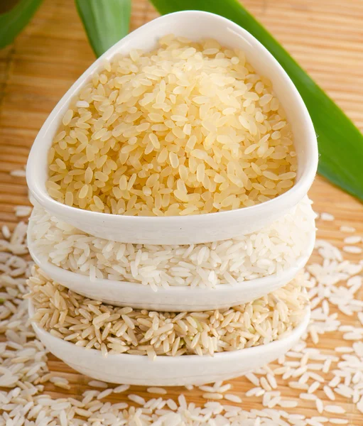 Rice in bowls — Stock Photo, Image