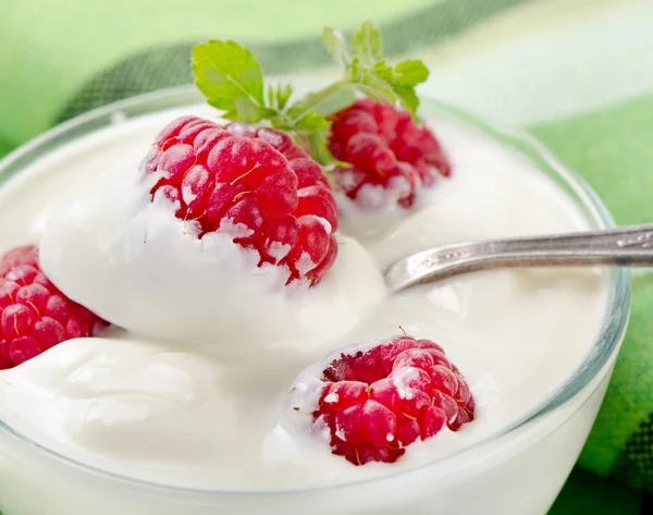 Gyümölcsös joghurt — Stock Fotó