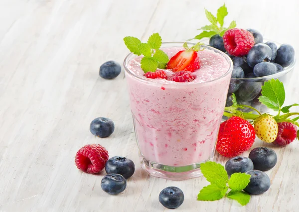 Himbeer-Smoothie — Stockfoto