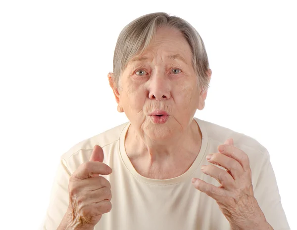 Retrato de mujer mayor — Foto de Stock