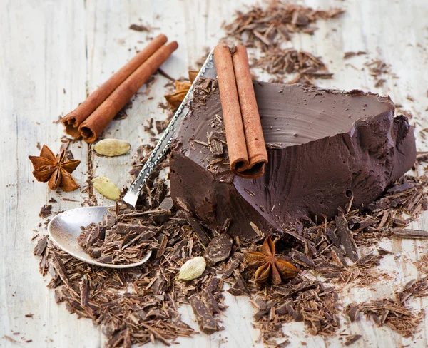 Piesa de ciocolată — Fotografie, imagine de stoc