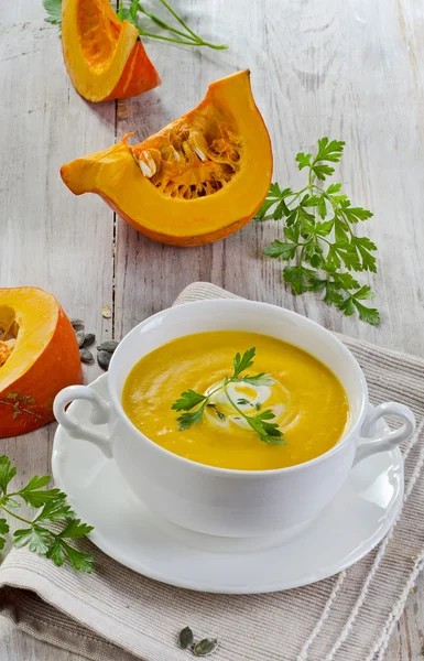 Sopa de abóbora — Fotografia de Stock