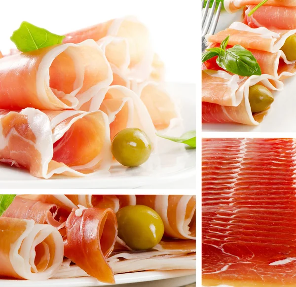 Collage with meat — Stock Photo, Image