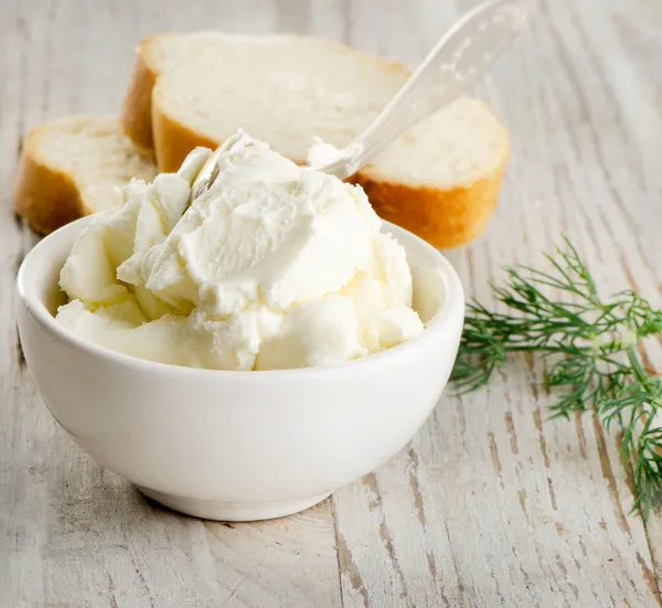 Taze krem peynir — Stok fotoğraf