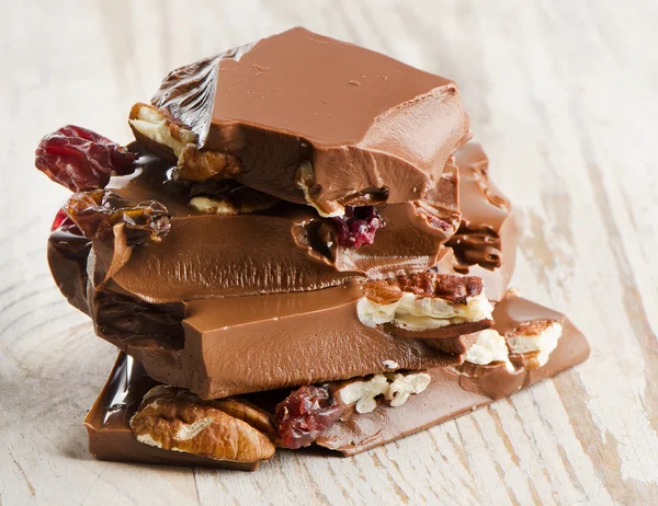 Gebroken chocolade bar — Stockfoto