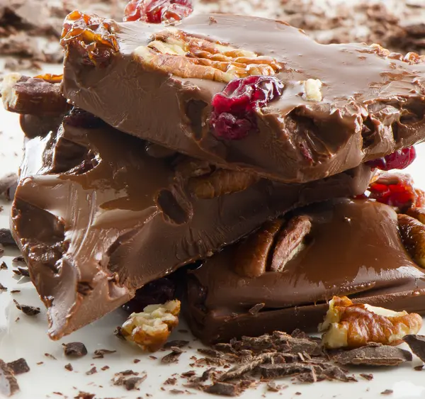 Gebroken chocolade — Stockfoto