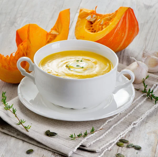 Sopa de abóboras — Fotografia de Stock