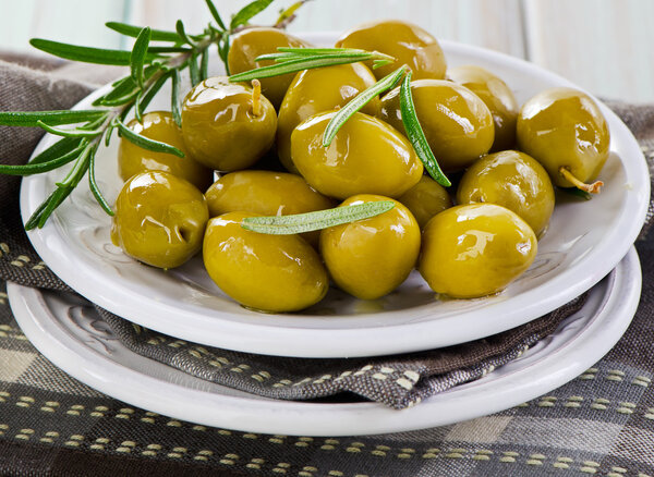 Green olives.
