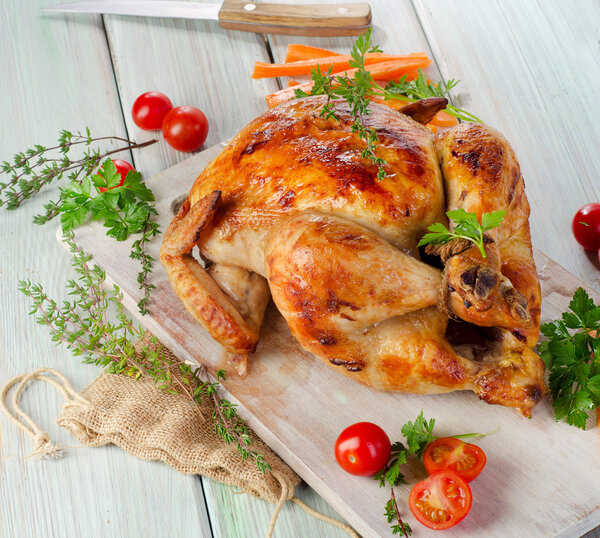 Жареная курица
