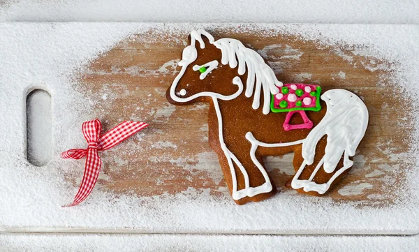 Gingerbread horse — Stock Photo, Image