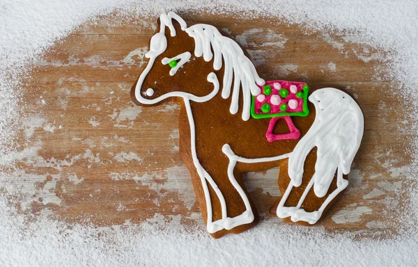 Gingerbread horse — Stock Photo, Image