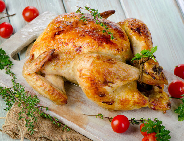 Жареная курица
