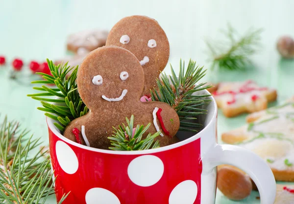 Homemade gingerbread men — Stock Photo, Image