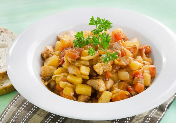 Vegetable and meat stew — Stock Photo, Image