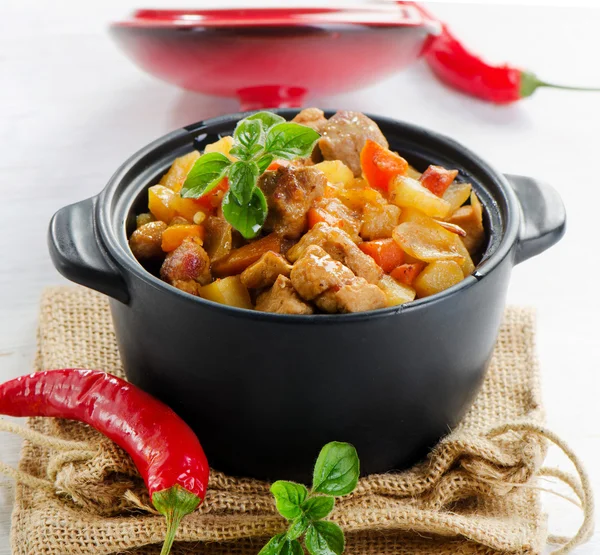 Vegetable and meat stew — Stock Photo, Image