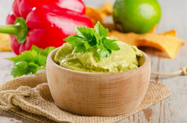 Guacamole-tál — Stock Fotó