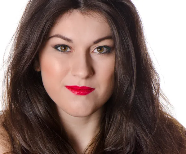 Retrato de una hermosa mujer sonriente — Foto de Stock