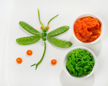  pureed vegetables for baby clipart