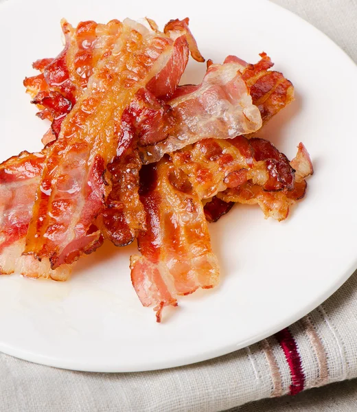 Rashers de bacon cozido — Fotografia de Stock