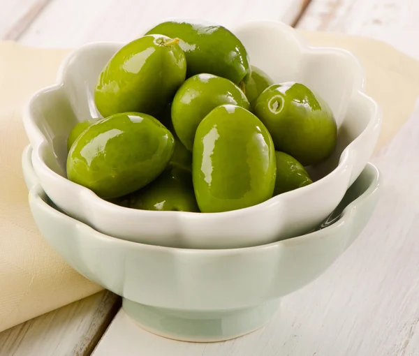 Aceitunas verdes — Foto de Stock