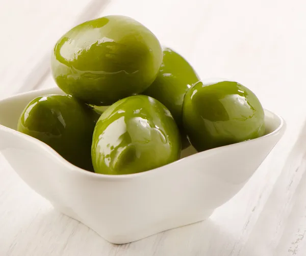 Green olives — Stock Photo, Image