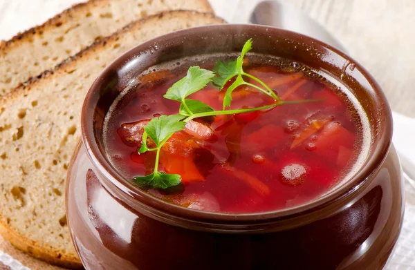 Beetroot soup — Stock Photo, Image