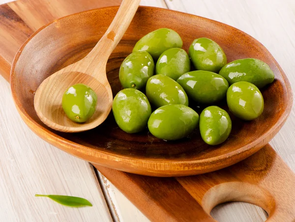 Green olives — Stock Photo, Image