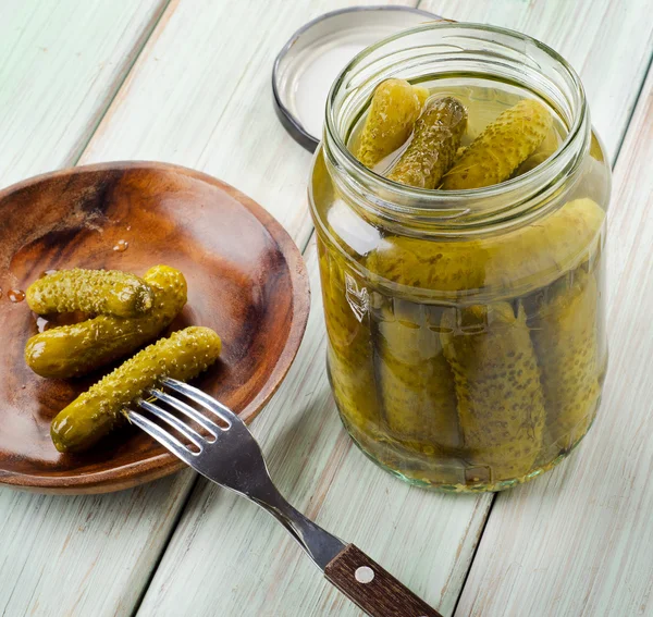 Pickled cucumbers — Stock Photo, Image